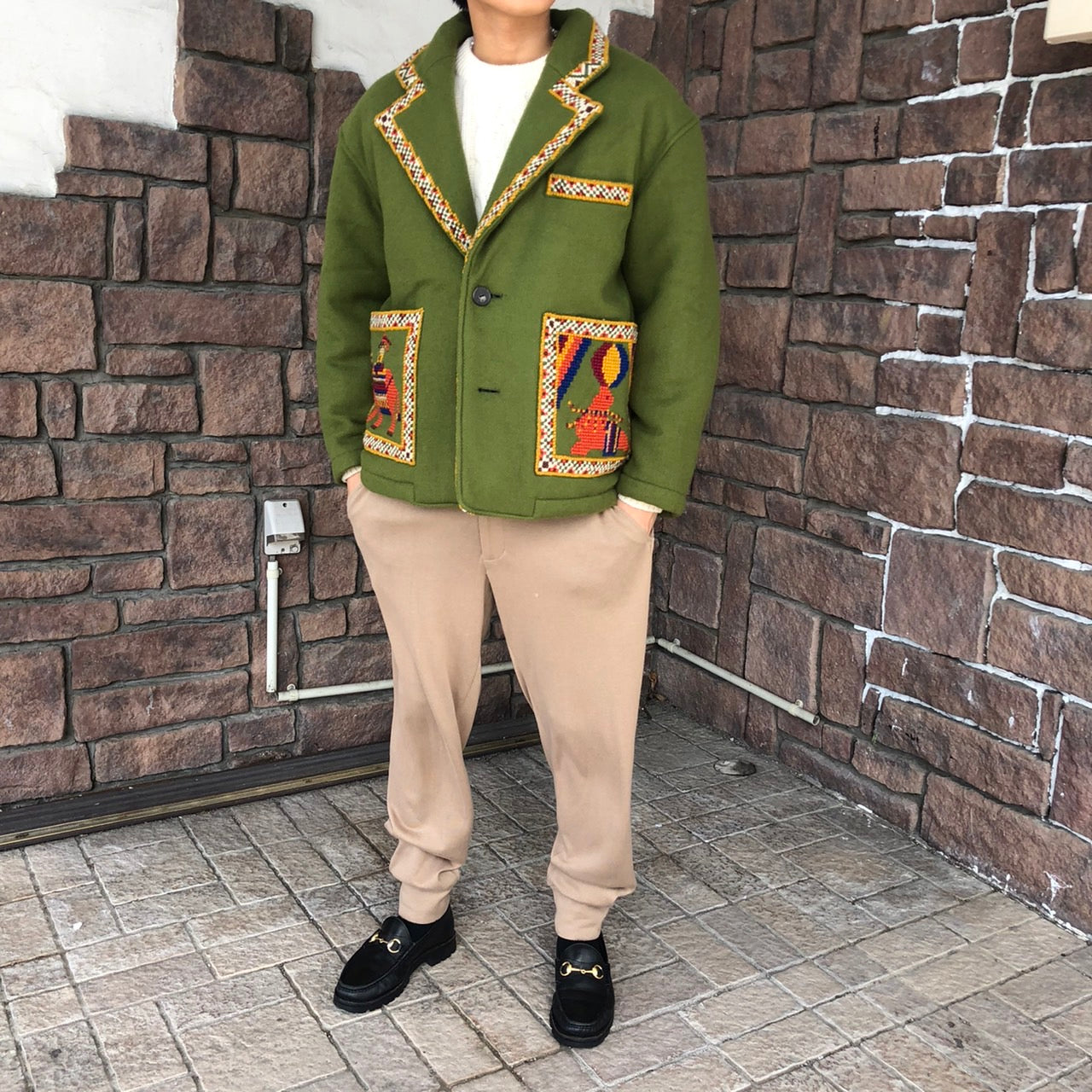 i.s. ISSEY MIYAKE(アイエス イッセイミヤケ) 80's Mexican stitch