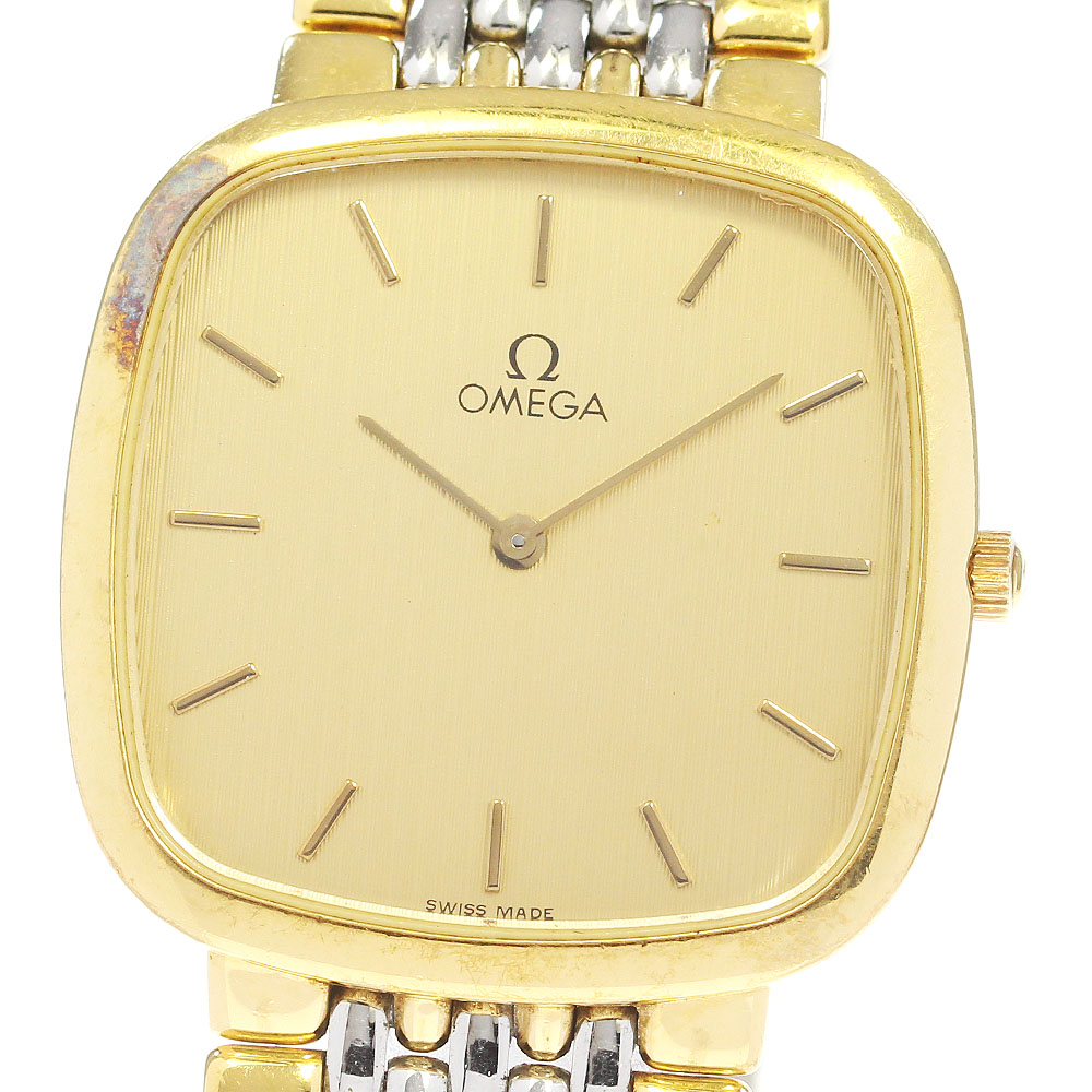 楽天市場】オメガ OMEGA デビル スクエア クォーツ メンズ _837015