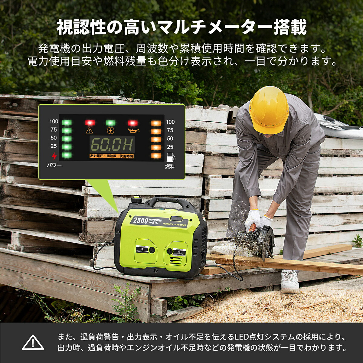 楽天市場】EENOUR 発電機 DK2500iS カバー付きセット インバーター