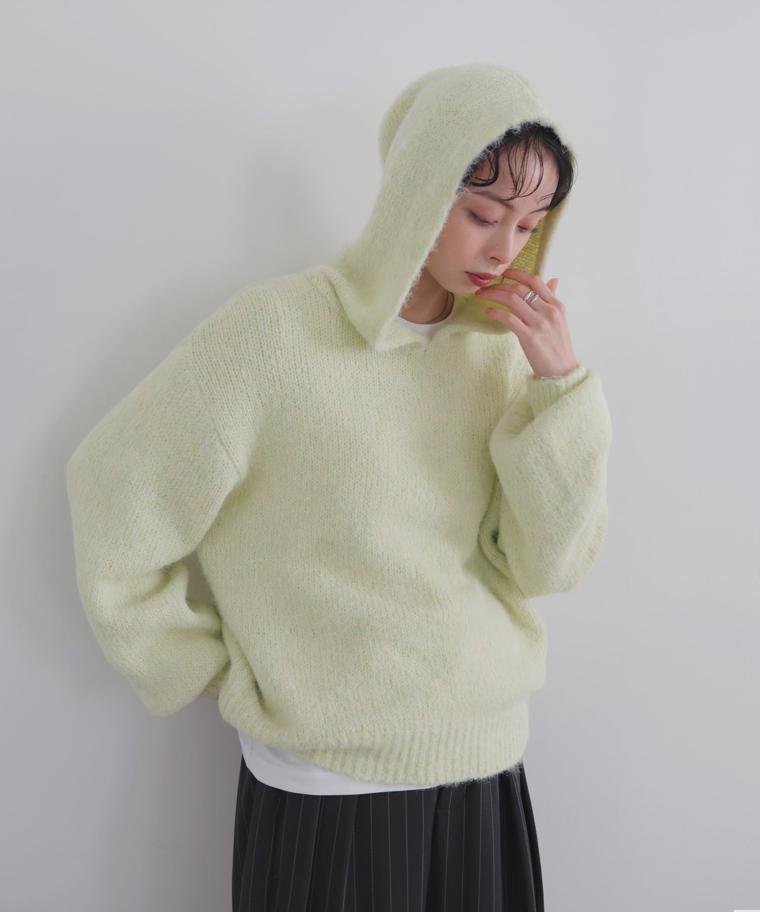 LIAN｜フーディーニットプルオーバー | Rakuten Fashion(楽天