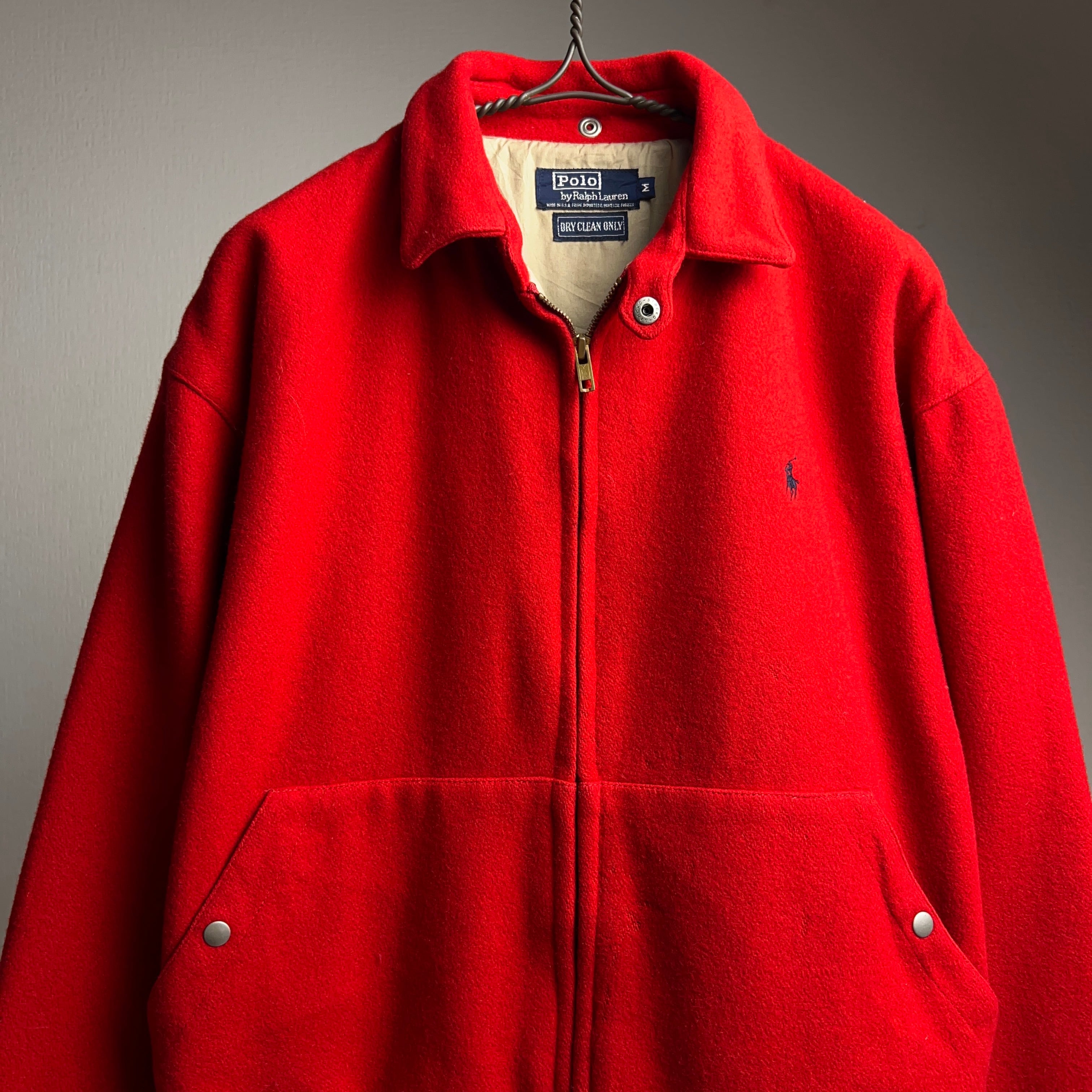 Polo by Ralph Lauren 90年代スウィングトップ 赤L 90s ラルフローレン