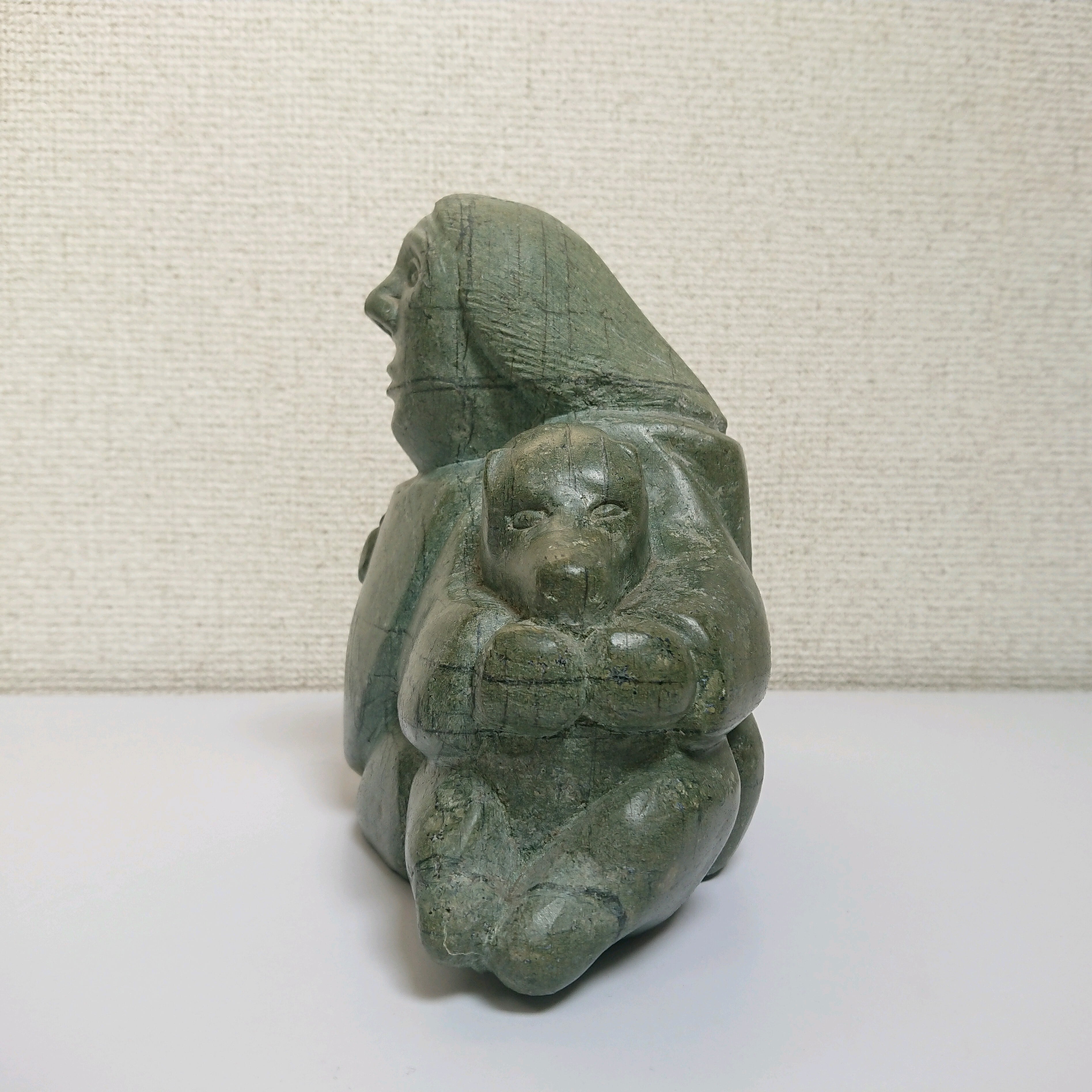 ビンテージ イヌイットアート/エスキモーアート 石像 スカルプチャー