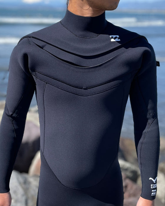 OUTLET】BILLABONG メンズ LONG CHEST ZIPPER Gull light ウェット