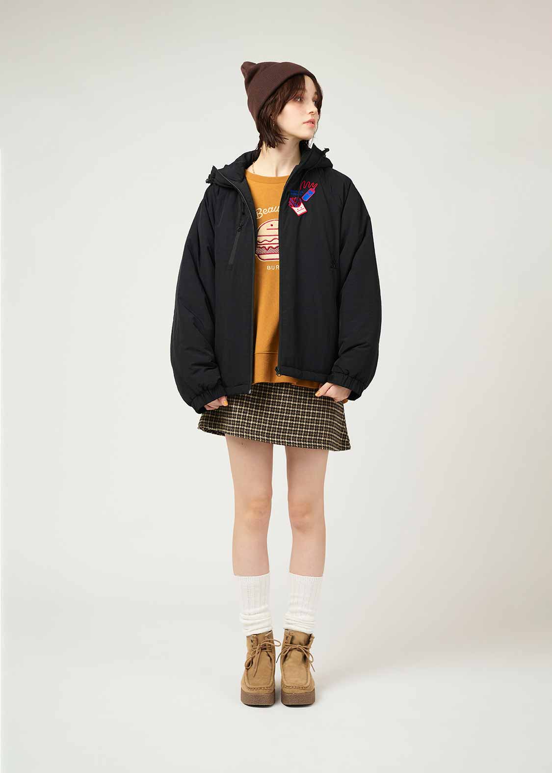 ビューティフルシャドーバーガー｜パデッドフーデッドブルゾン｜ユニ