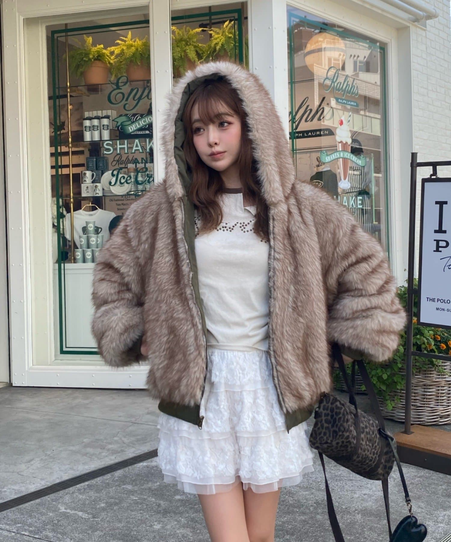 ファーリバーシブルフードブルゾン | RAY CASSIN(レイカズン