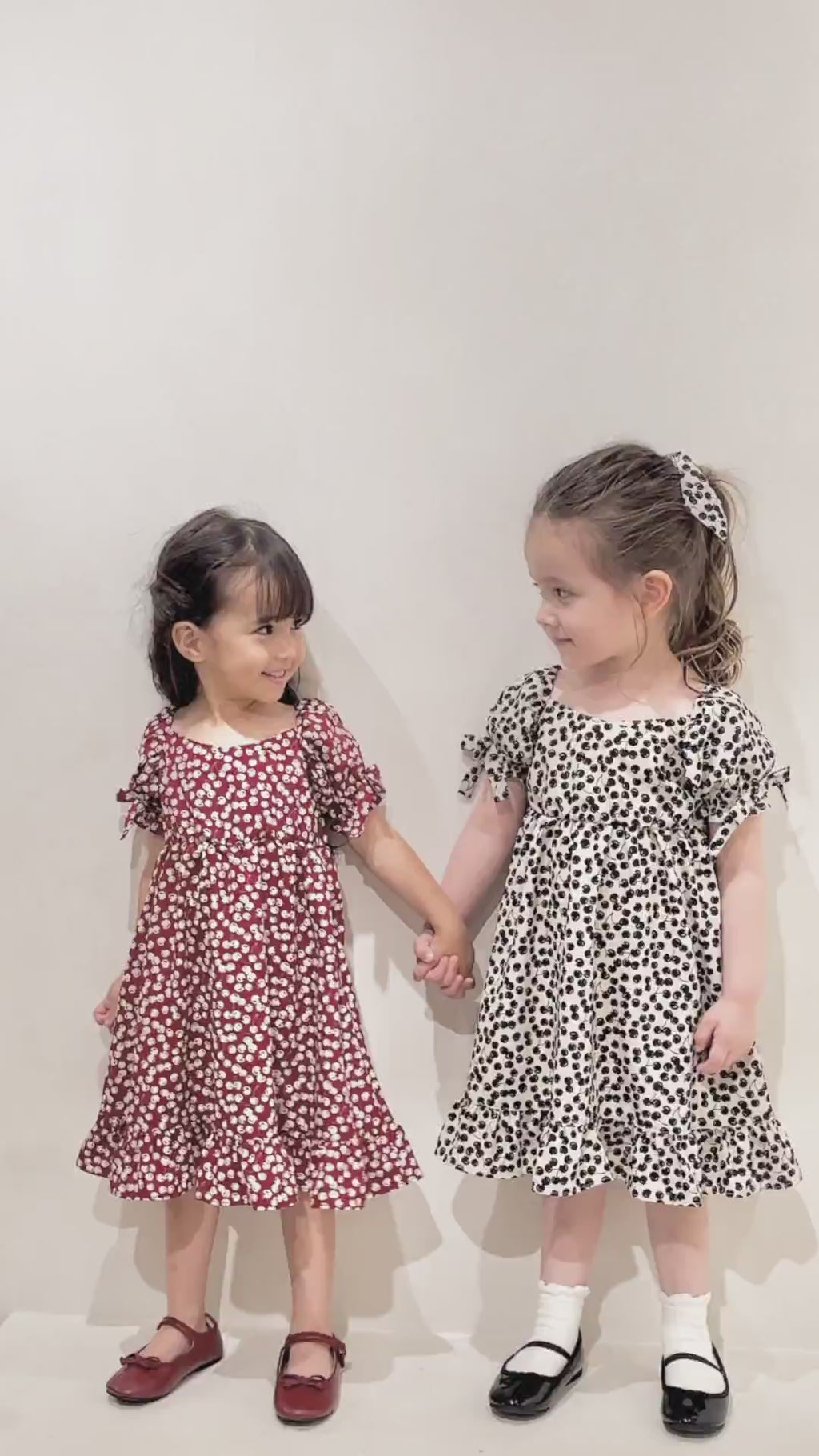 Kids】Baby Cherry Pattern One-Piece