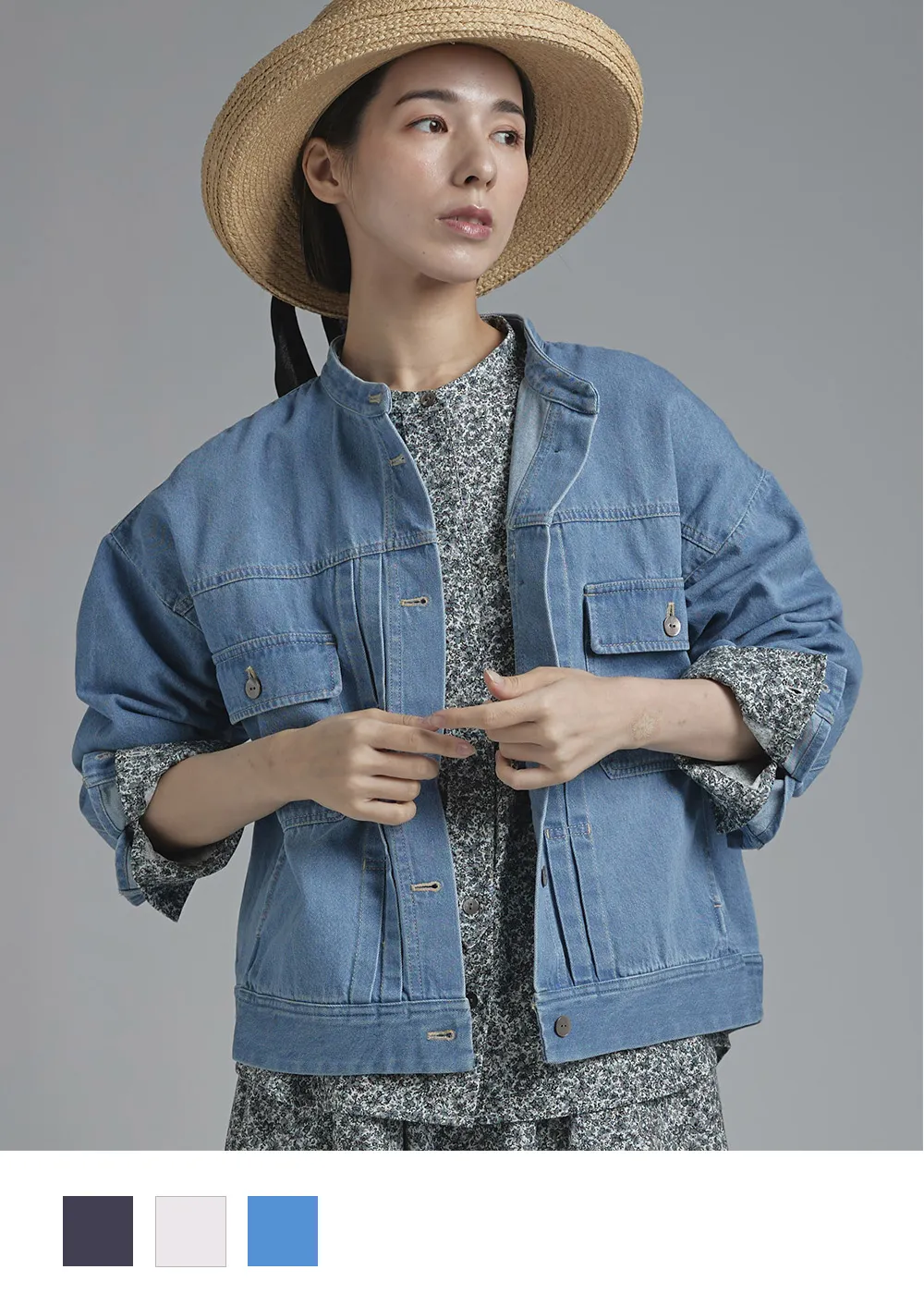 T. コットンデニムジャケット