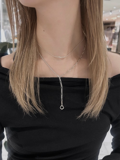 SILVER925 シェードコンビチェーンネックレス SV（ネックレス）｜TEN