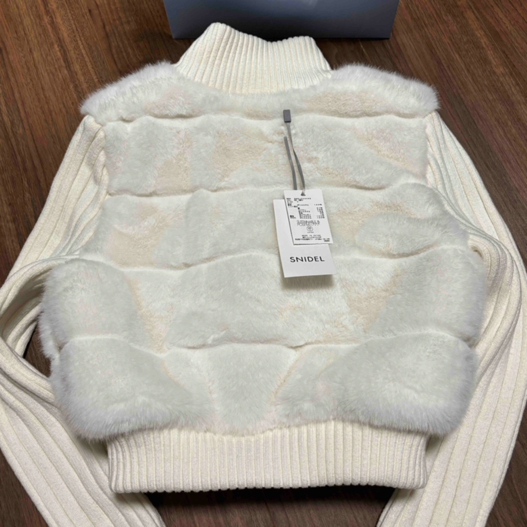 SNIDEL - SNIDEL ファーニットブルゾンの通販 by inusuki's shop