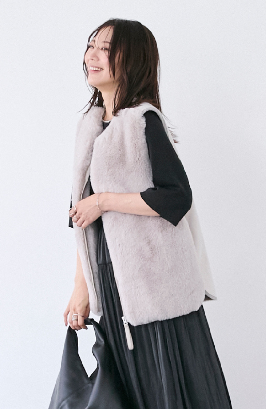 エコファー×ムートンベスト｜FURRY、REYELL公式通販サイト kuih（クイ）