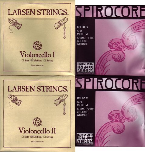 Amazon | チェロ弦セット LARSEN SPIROCOREクローム巻 | チェロ弦