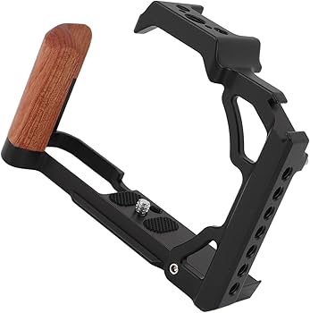 Amazon.co.jp: ZFC用カメラケージ、木製ハンドグリップ付き