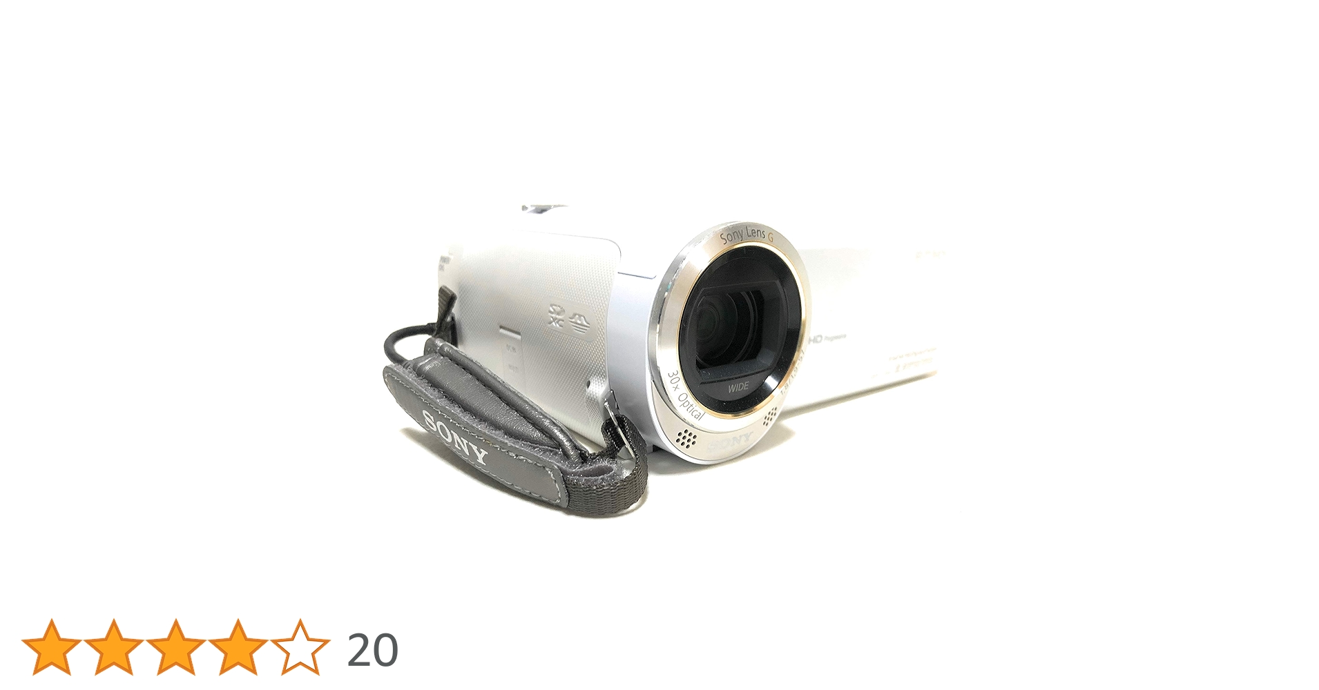 SONY ハンディカム ビデオカメラ HDR-CX390 ホワイト SONY HDR-CX390