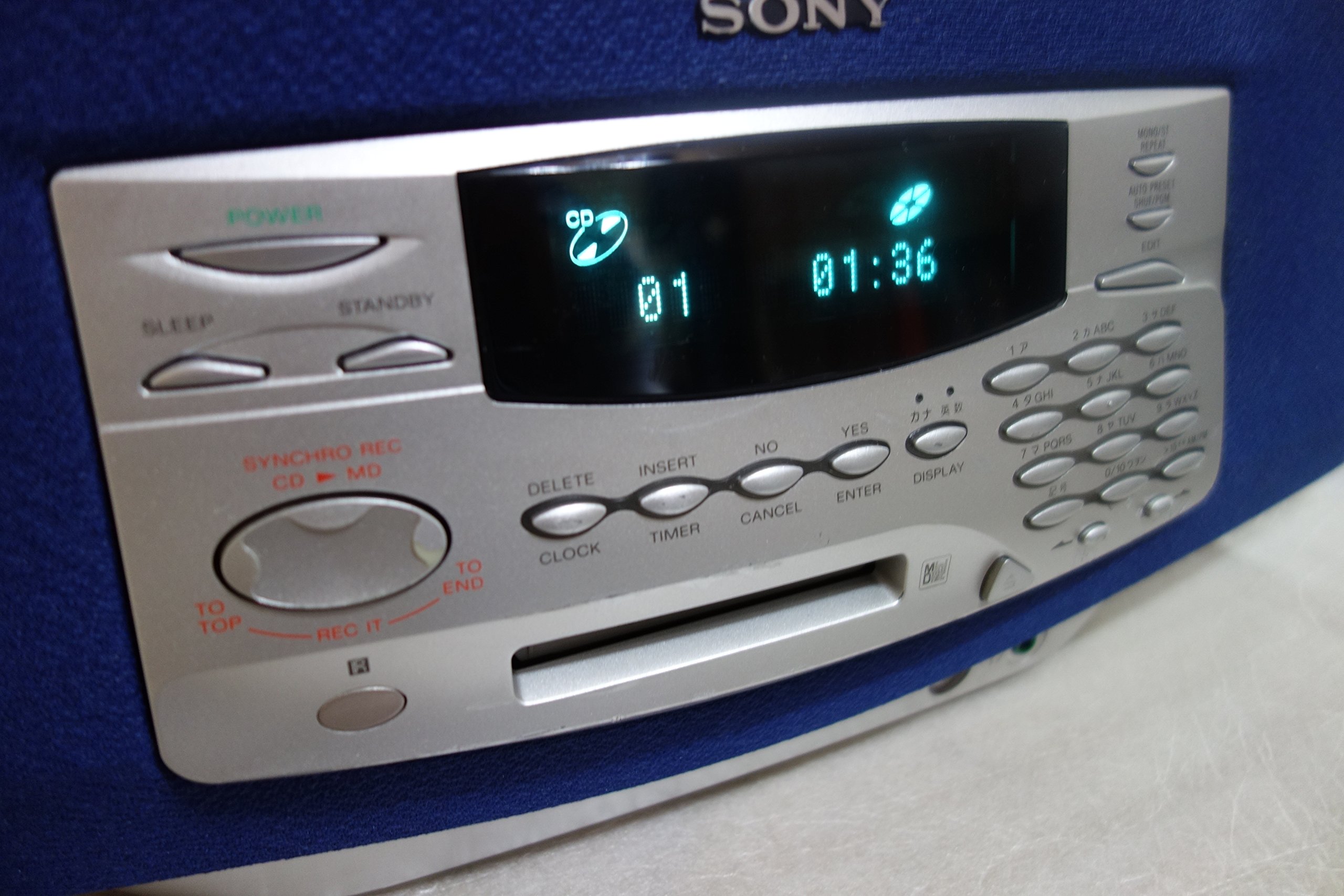Amazon.co.jp: SONY ソニー ZS-M35 ブルー パーソナルMDシステム(CD/MD