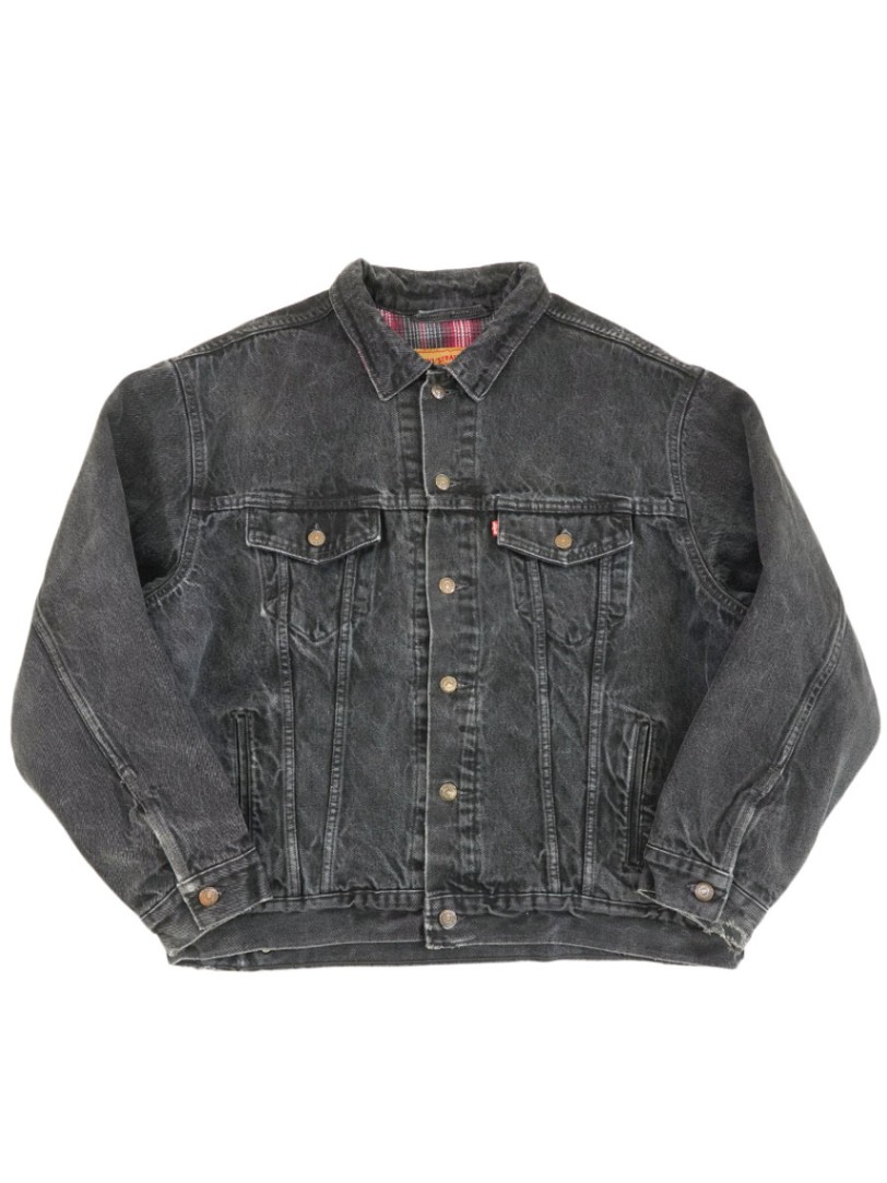 90's Levi's 70699 チェックネルライナー ブラックデニムジャケット