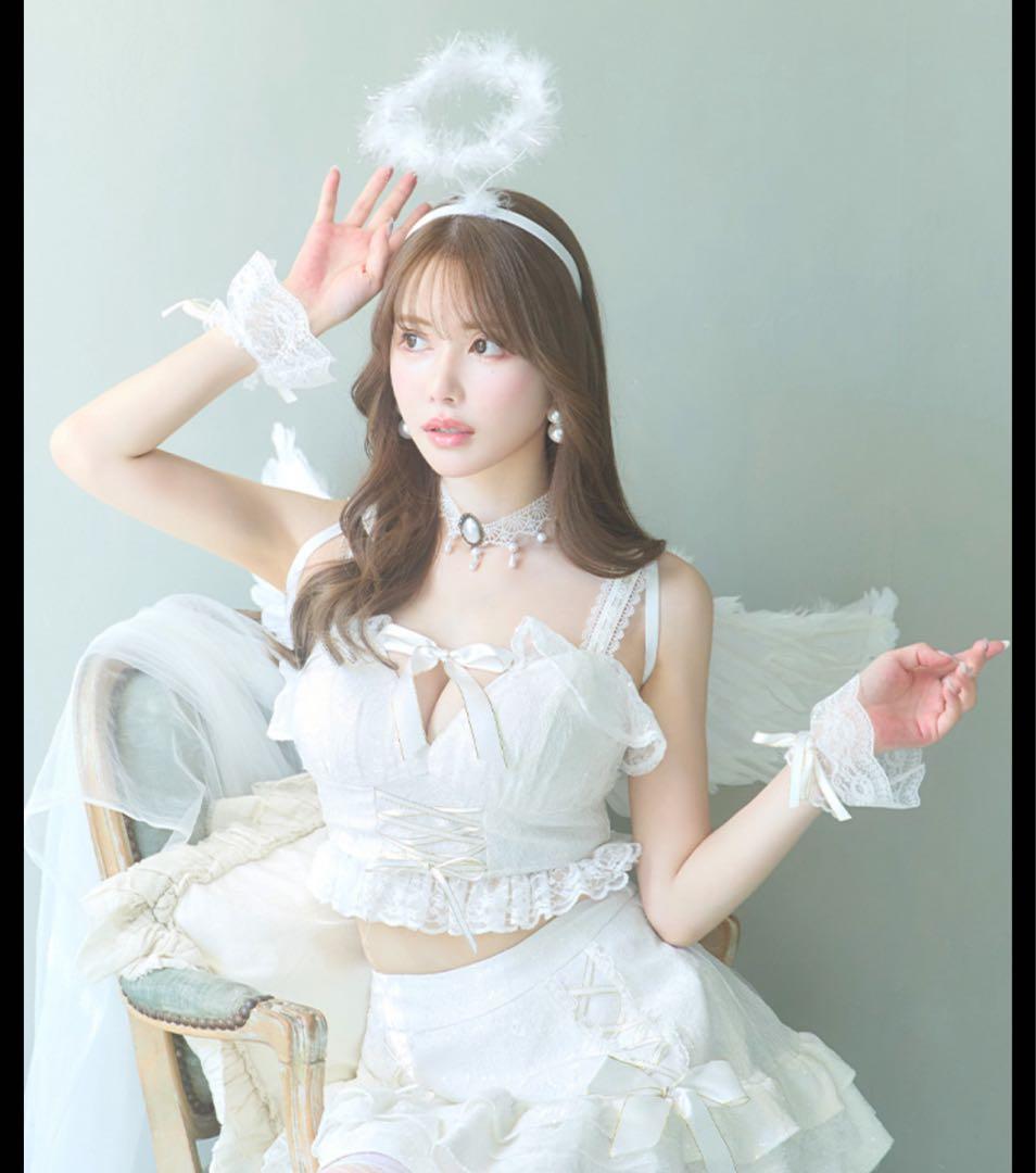 【sugar】天使・エンジェル　コスプレ　サイズS 即日発送】2ピース/レースセクシーエンジェル/天使コスプレ【sugar