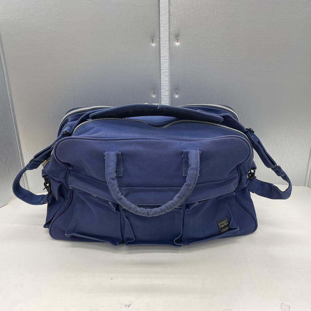 STUSSY PORTER ボストンバック 希少　ブルー　ポーター　吉田カバン PORTER ポーター ステージ 2WAYトートバッグ 620-08286 吉田カバン
