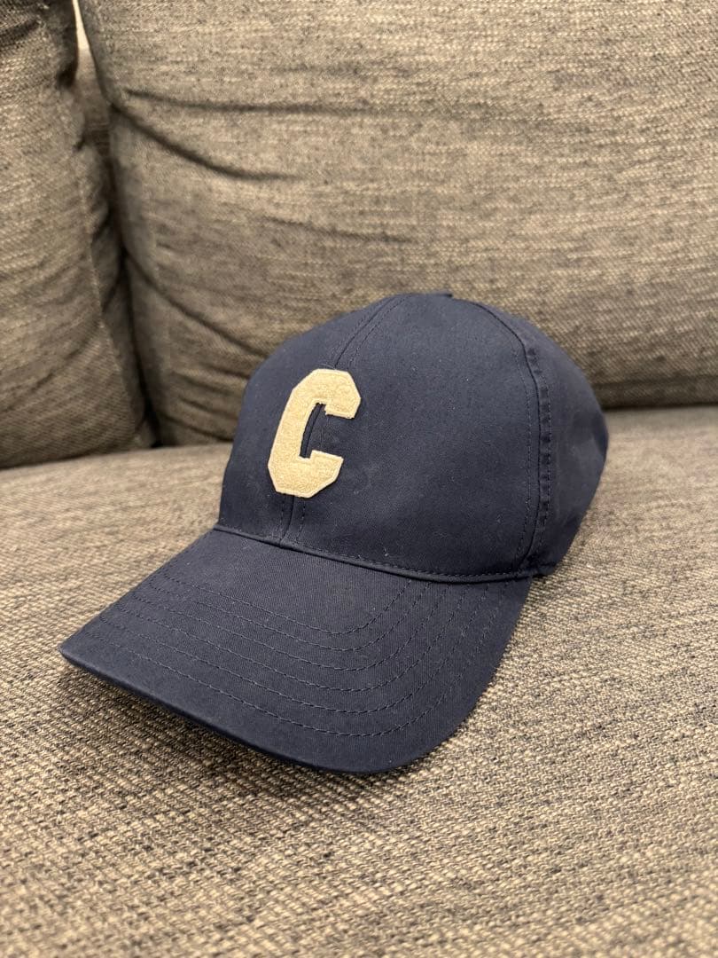 CELINE ネイビー　キャップ ゴールドバックル　L セリーヌ コメ兵｜セリーヌ CELINE 2AUS1327V.07DN キャップ｜CELINE