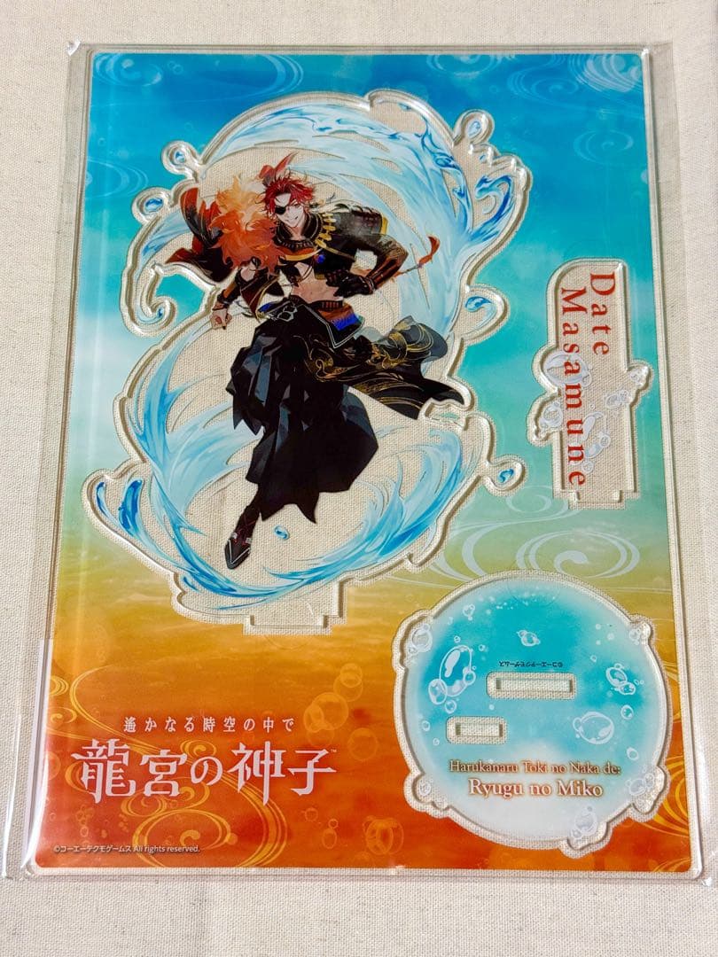 龍宮の神子 ビッグアクリルフィギュア 購入特典カード 伊達政宗 結川灯 源頼朝 遙かなる時空の中で 龍宮の神子』リリース記念グッズ予約特設サイト