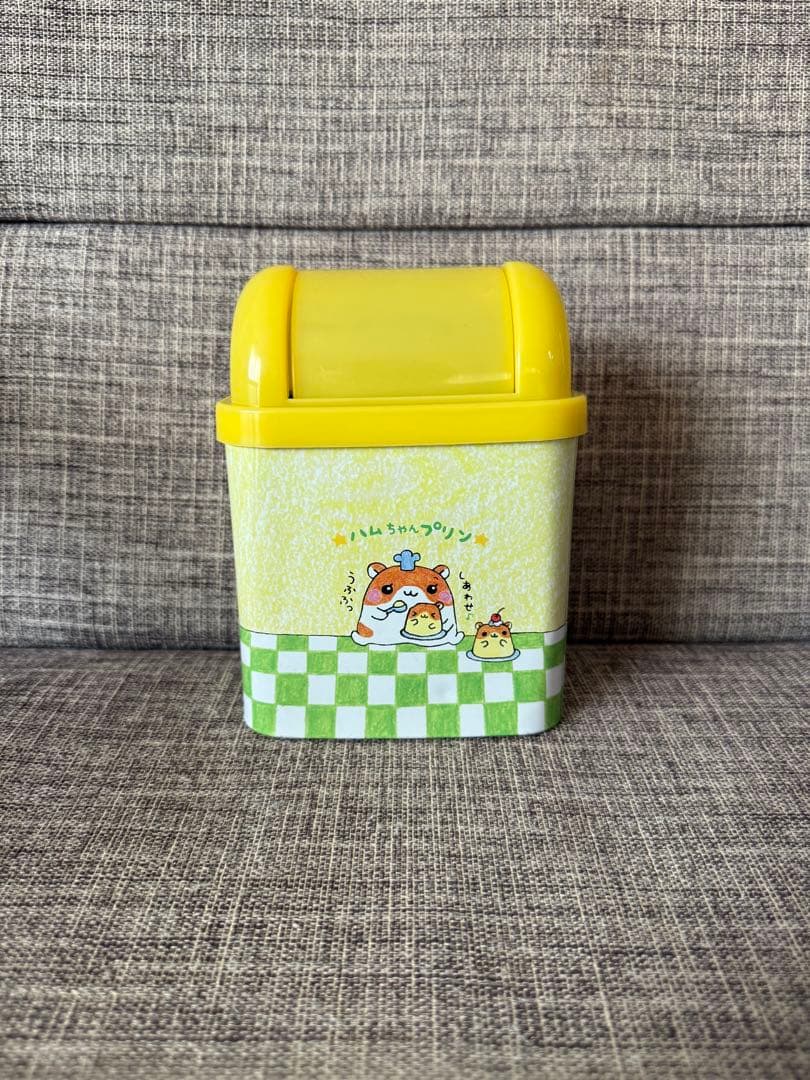 当時物】ハムちゃんプリン ダストボックス ゴミ箱 クーリア 平成レトロ
