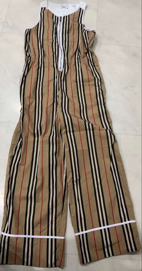 バーバリー　キッズ　152 オールインワン　サロペット　つなぎ J.J CAMP つなぎ キッズ 女の子 男の子 難燃 ジャンプスーツ