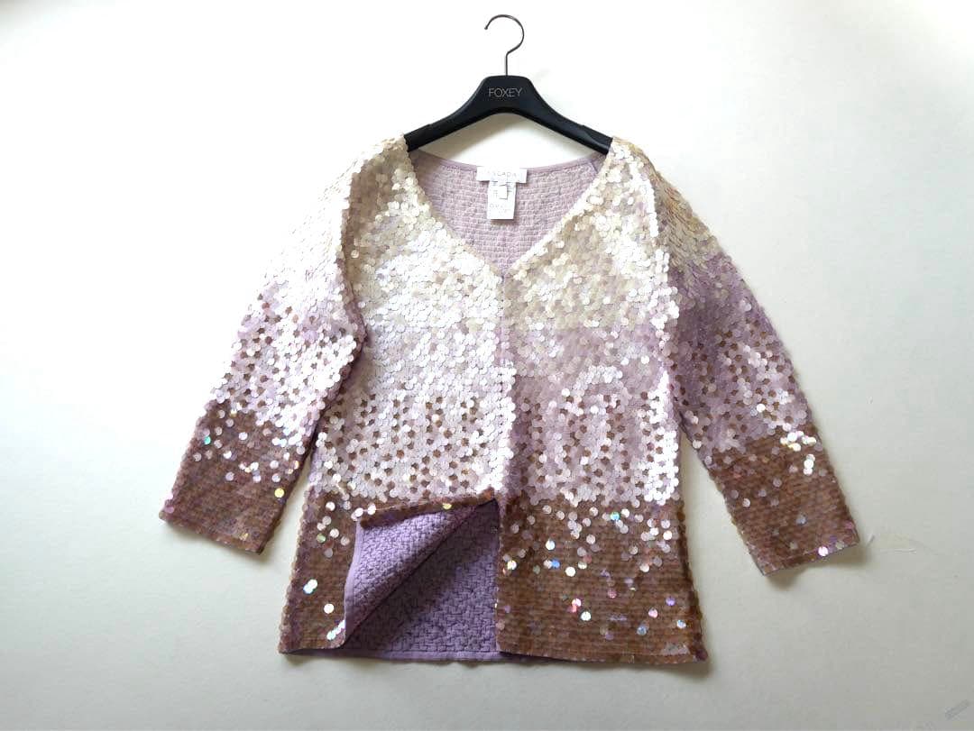 ESCADA エスカーダ 豪華スパンコール ウールカーディガン 40 スパンコール ニットカーディガン LE SOUK HOLIDAY｜クロスプラス公式
