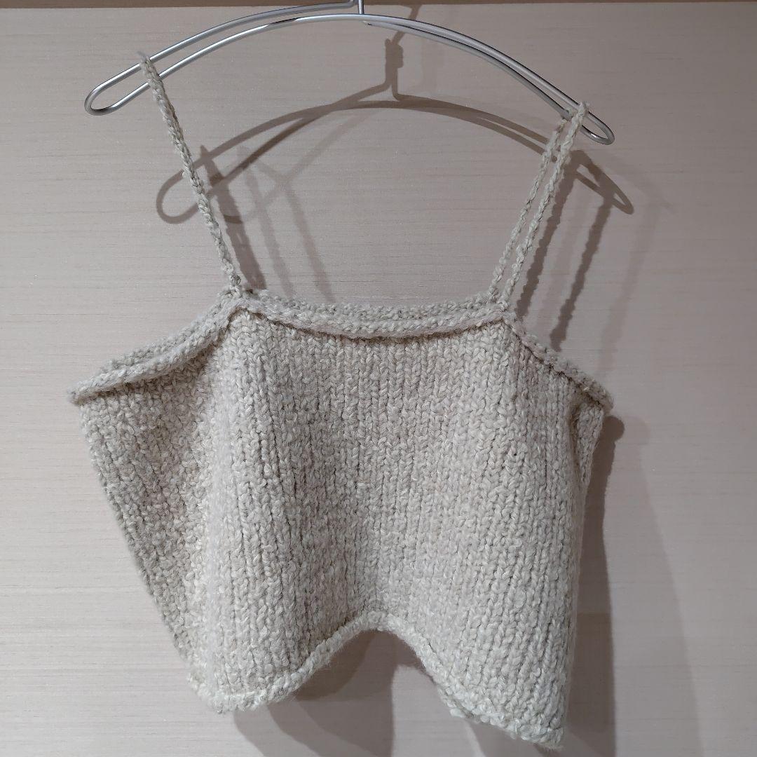 かぐれ　アルパカウールブークレニットキャミソール　アーバンリサーチ かぐれ（カグレ）の「アルパカウールブークレニットキャミソール