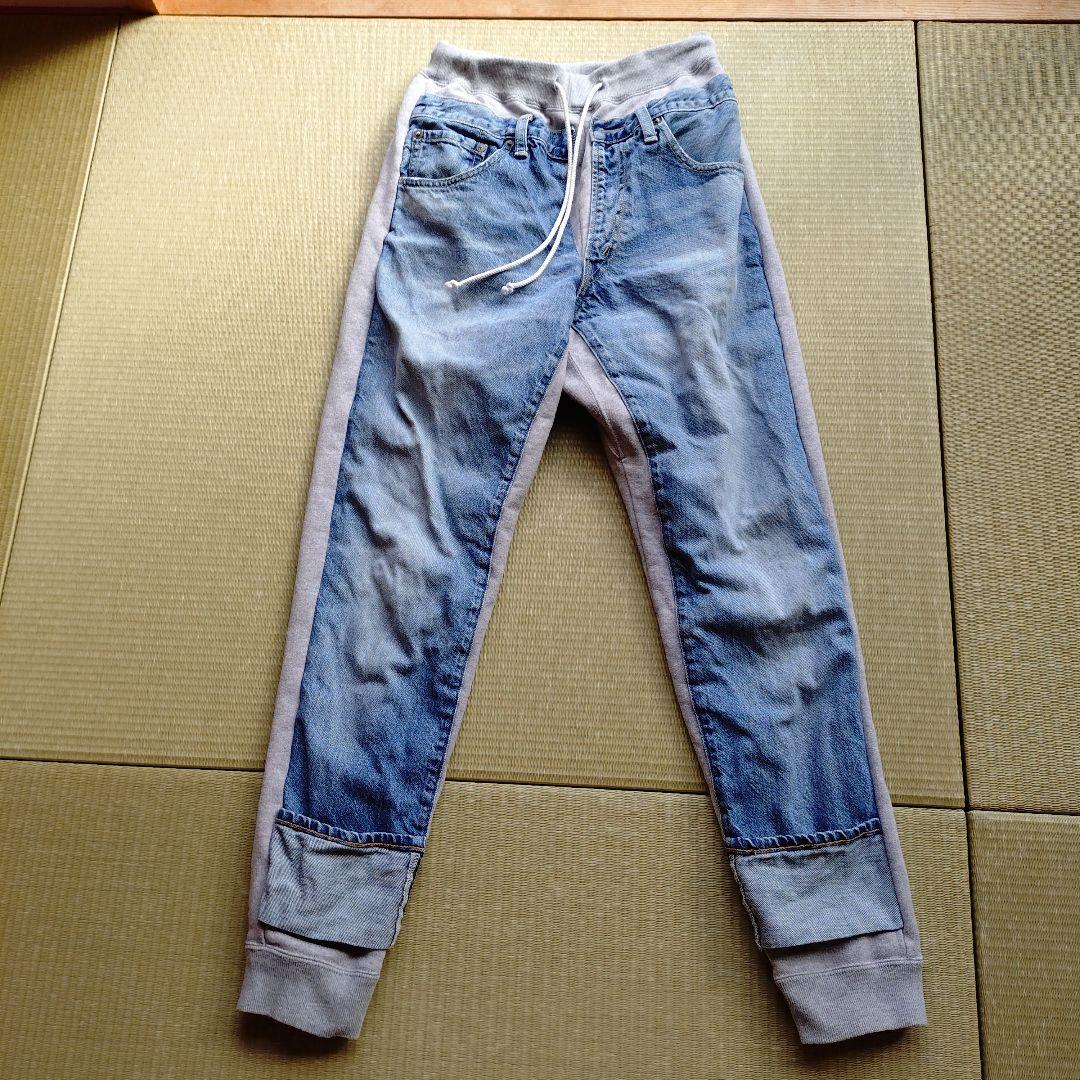 Levi's Junya Watanabe デニムスウェットパンツ JUNYA WATANABE MAN Levi's® Wネームサスペンダー付きデニムパンツ