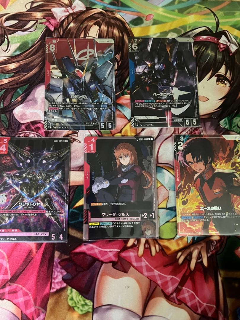 ガンダムカード　ペーネロペー、クスィー LR+ その他 12 クスィーガンダム VS ペーネロペー】閃光のハサウェイ カードダス