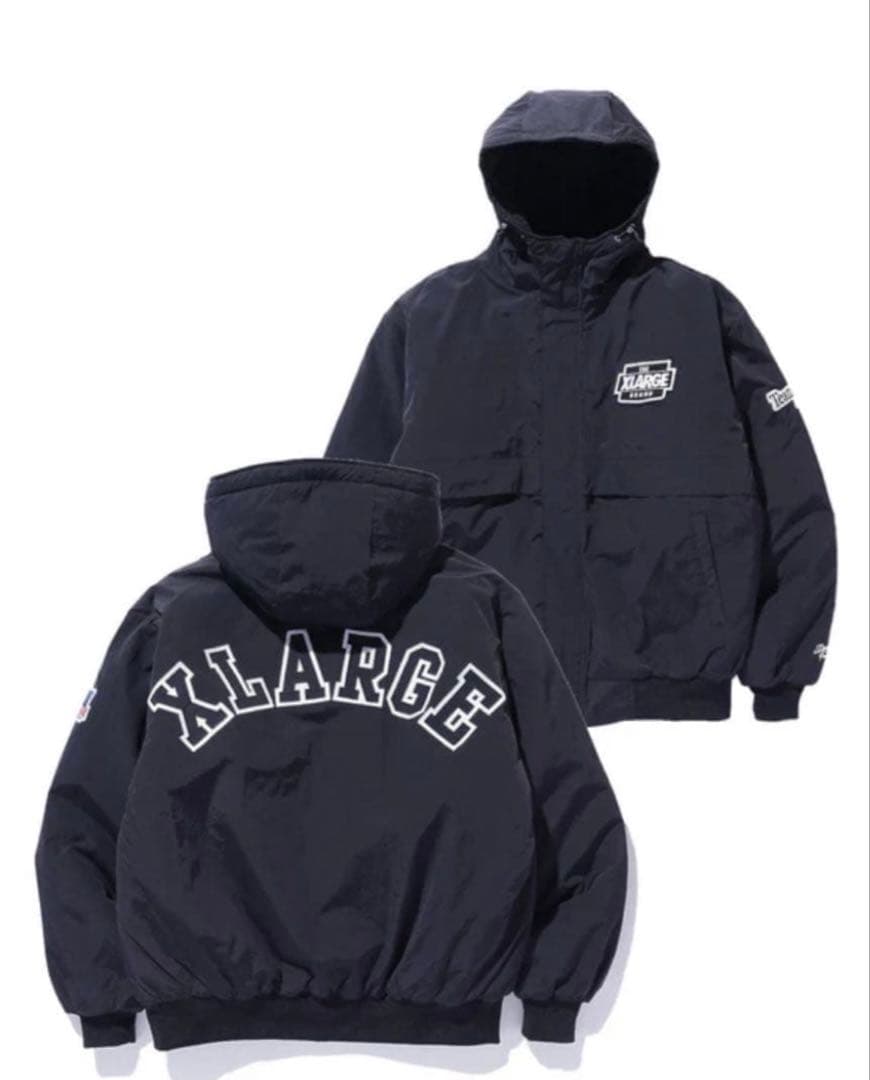XLARGE ナイロンジャケット ブラック S XLARGE（エクストラ ラージ） ナイロンジャケット REVERSIBLE NYLON